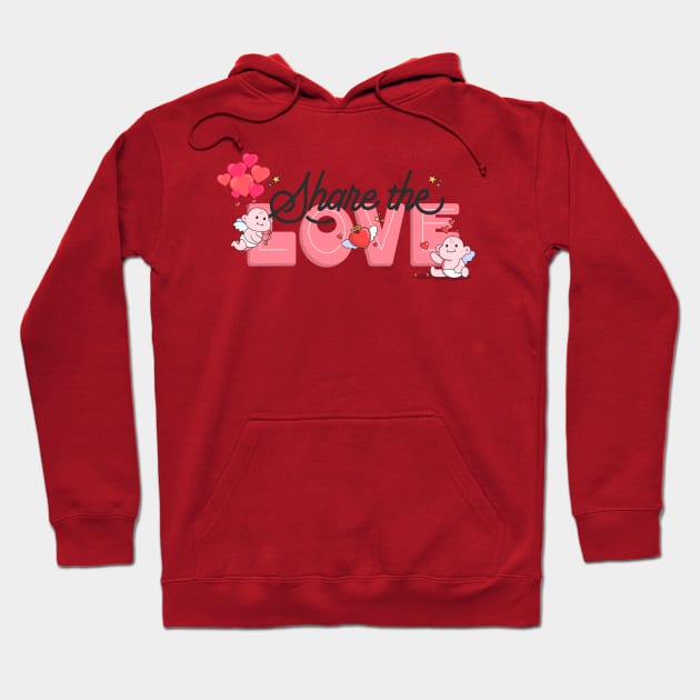 Share the love Hoodie by Salasala